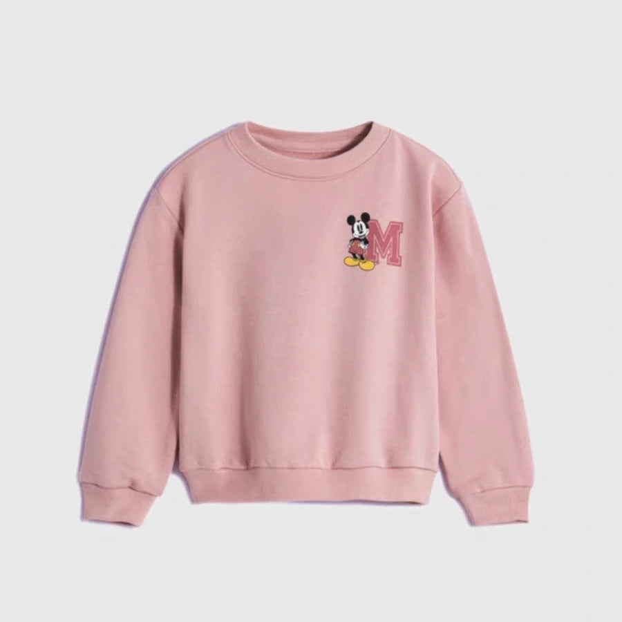 Baby Girl Cute Minnie Mouse Children Sweatshirt Spring Fall Clothing Tops Long-sleeved Loose Fashion Cartoon Girl Hoodies O-neck