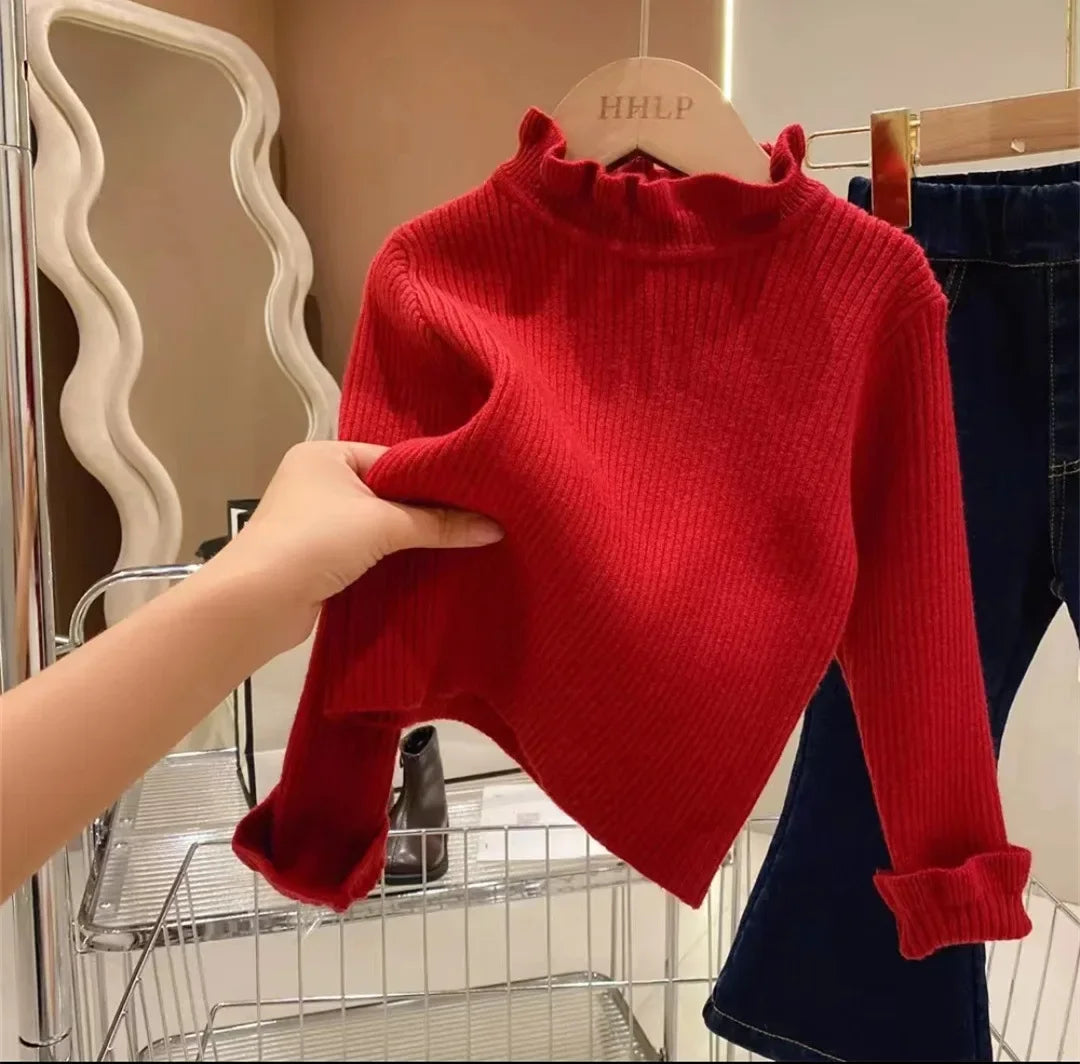 0-7Y Autumn New Baby Boys Girls Clothes Baby Sweater Toddler Knit Sweater Newborn Knitwear Long Sleeve Cotton Baby Pullover Tops